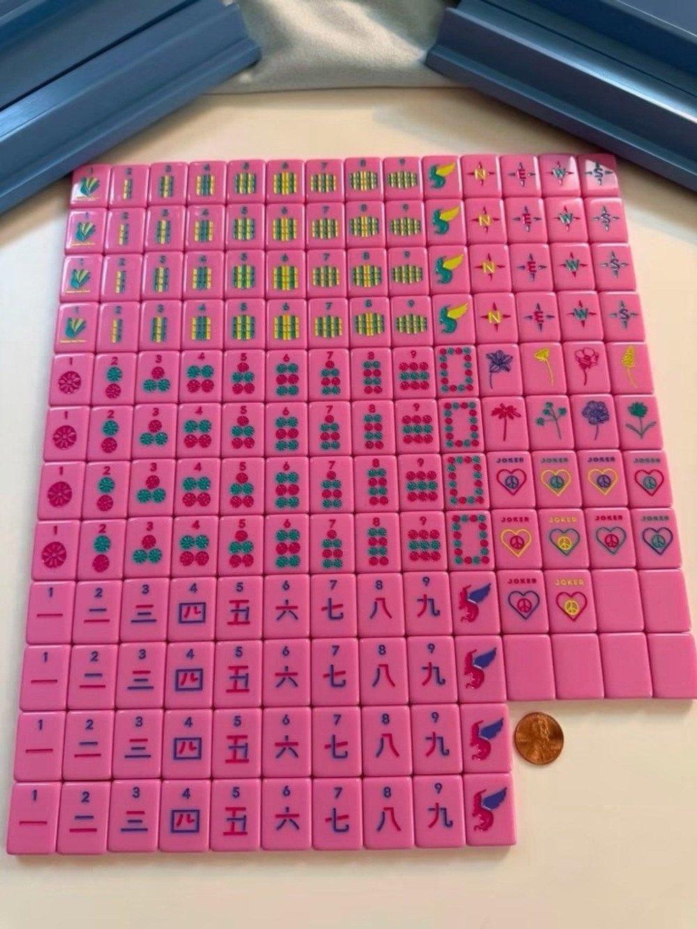 Peace Love MahJong Pretty in Pink Mile High Travel Club Travel Tiles